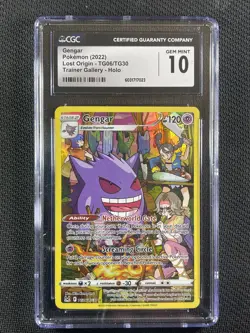Pokemon Card CGC 10 Gengar Lost Origin Trainer Gallery 2022 TG06/TG30 - Image 1