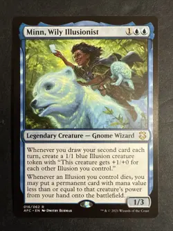 Minn, Wily Illusionist Commander: Forgotten Realms Magic the Gathering NM - Image 1