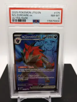 PSA 8 - N's Zoroark ex 175/159 - 2025 Pokemon Journey Together - Image 1