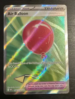 2025 Pokemon Mega Evolution Air Balloon #166 Near Mint - Image 1