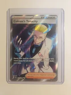 Pokemon TCG Colress's Tenacity 087/064 Shrouded Fable Ultra Rare Trainer - Image 1