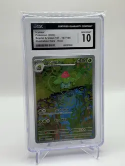 2023 Pokemon 151 Scarlet & Violet Ivysaur IR 167/165 CGC 10 - Image 2