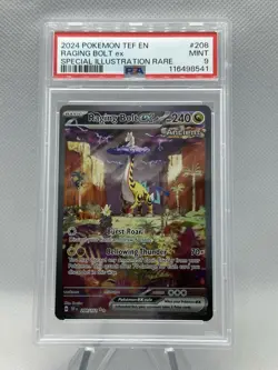 Pokemon Temporal Forces Raging Bolt EX 208/162 Special Illustration PSA 9 - Image 1