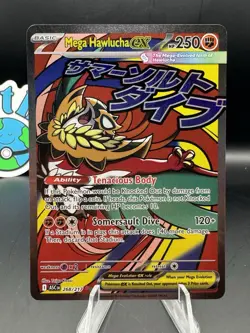 Mega Hawlucha ex 268/217 Me: Ascended Heroes Holo NM Pokemon WWE Smackdown - Image 1