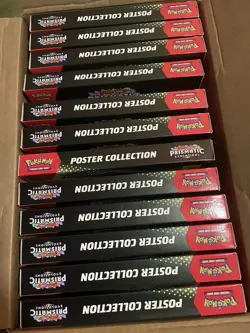 Pokemon TCG SV Prismatic Evolutions Poster Collection Box x12 - Image 1