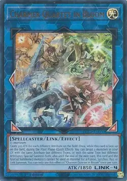 Yugioh! Charmer Quartet in Bloom - BLZD-EN050 - Ultra Rare - 1st Edition Near Mi - Image 1