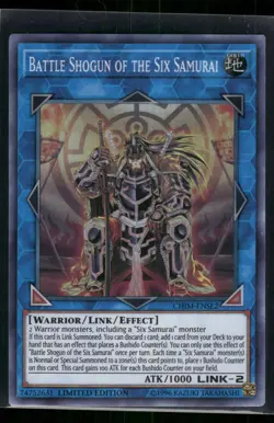 Battle Shogun of the Six Samurai CHIM-ENSE2 Super Rare Chaos Impact Yu-Gi-Oh NM - Image 1