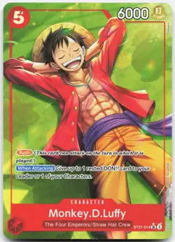 Monkey.D.Luffy (014) (Parallel) ST21-014 Starter Deck EX: Gear 5 OP Foil LP - Image 1