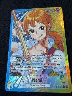 Bandai ONE PIECE Nami (Alternate Art) OP11-041 Special Holo A Fist Speed EN 5000 - Image 1