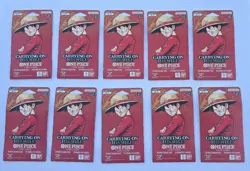One Piece OP-13 Carrying On His Will Sleeved Booster Pack LOT OF 10 English TCG - Image 1