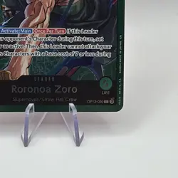 Bandai One Piece Roronoa Zoro Leader Holo OP12-020 5000 Power English Mint - Image 4