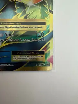 M Venusaur EX 100/108 XY Evolutions Full Art Ultra Rare Holo Pokemon Card - Image 4