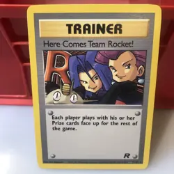 Pokemon TCG 2000 Team Rocket Set: Here Comes Team Rocket! 71/82 Rare Card NM - Image 2