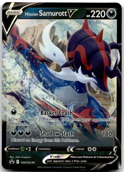 Hisuian Samurott V - Holo Promo SWSH: Sword & Shield Promo Cards SWSH239 NM - Image 1