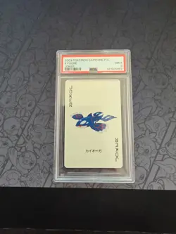 Pokemon: Kyogre Joker Sapphire Playing Cards Japan 2003 Rare - PSA 9 - D134 - Image 1