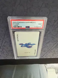 Pokemon: Kyogre Joker Sapphire Playing Cards Japan 2003 Rare - PSA 9 - D134 - Image 4