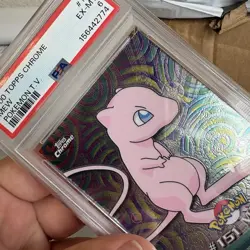2000 Topps Chrome Pokemon T.V. #151 MEW PSA 6 POP 13 Holo Card RegradeU - Image 4