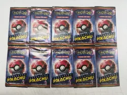 Lot Of 10 Pokemon Detective Pikachu 4-Card Sealed Booster Packs - Image 1