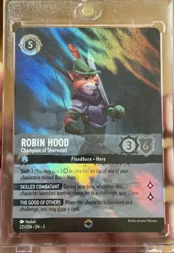 Lorcana Robin Hood - Champion of Sherwood ENCHANTED- 221/204 Into The Inklands - Image 1