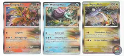 Gouging Fire Walking Wake Raging Bolt - Legendary Ancient Pokemon Card Lot - 038 - Image 1