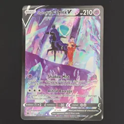 Pokemon TCG Card Shadow Rider Calyrex V TG17/TG30 Astral Radiance - NM - Image 1