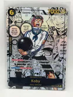 Bandai One Piece TCG Koby EB04-044 SR Manga OP15 Adventure on Kami's Island Card - Image 1