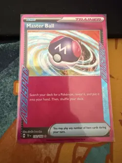 Pokemon SV Temporal Forces Master Ball 153/162 Ace Spec NM/Mint Condition - Image 1