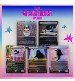 MTG PRESALE Secret Lair "Cats are the Best" FOIL Drop Purr Majesty - Image 1
