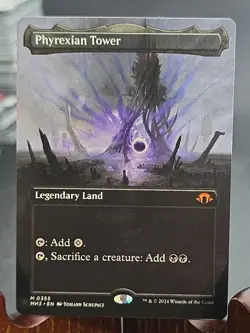 Phyrexian Tower (Borderless) Modern Horizons 3 MTG Regular Near Mint - Image 1