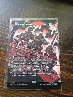 MTG TMNT "Doubling Season" Borderless PZA #M 0011 Eternal Legal Mythic - Image 1