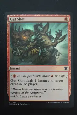 Magic The Gathering MTG GUT SHOT FOIL Modern Masters 2015 LP Lightly Played - Image 1
