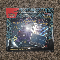 Pokemon TCG Paldean Fates Tech Sticker Collection Fidough 3 Packs Promo - Image 1