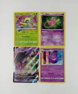 Pokemon TCG Mew & Gengar Holo Celebi Amazing Rare Mimikyu VMAX NM Card Lot - Image 1