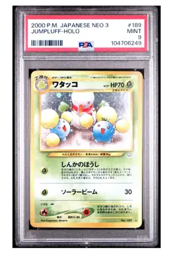 2000 Pokemon Neo Revelation (Japanese) #189 Jumpluff Holo PSA 9 Pocket Monsters - Image 1