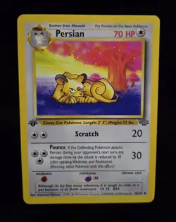Pokemon TCG - PERSIAN - 1ST EDITION - 42/64 - JUNGLE (1999) WOTC - VINTAGE - LP - Image 1