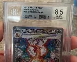 2023 POKEMON OBSIDIAN FLAMES SPECIAL ILLUSTRATION RARE CHARIZARD EX #223 BGS 8.5 - Image 5