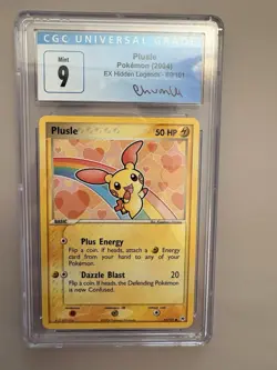 Pokemon Plusle 69/101 EX Hidden Legends Common CGC 9 2004 English CHUMLEE! - Image 1