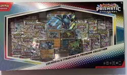 Pokemon TCG Prismatic Evolutions Lucario ex and Tyranitar ex Premium Collection - Image 2