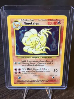 Pokemon TCG “Ninetales” 012/102 Base Set Holo Rare - Image 1