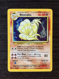 Pokemon TCG “Ninetales” 012/102 Base Set Holo Rare - Image 2