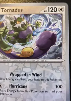 Tornadus 078/086 Reverse Holo Rare Scarlet & Violet: White Flare Pokemon TCG - Image 3