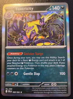 Toxtricity 068/094 Holo Rare Phantasmal Flames Pokemon TCG - Image 1