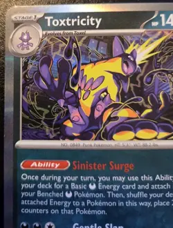 Toxtricity 068/094 Holo Rare Phantasmal Flames Pokemon TCG - Image 2