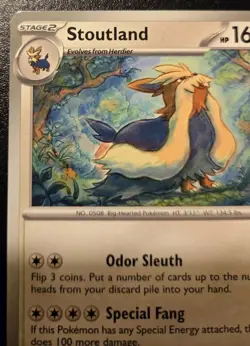 Stoutland 076/086 Uncommon Scarlet & Violet: White Flare Pokemon TCG - Image 2