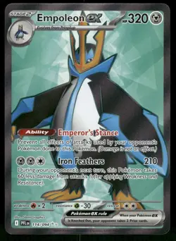 2025 Empoleon ex - 114/094 Ultra Rare Holo NM ME02: Phantasmal Flames Pokemon - Image 1