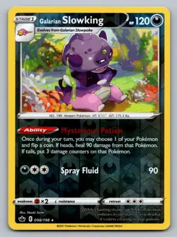 Pokemon TCG SWSH06: Chilling Reign Galarian Slowking 098/198 - Image 1