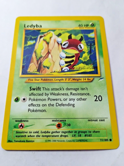 Pokemon TCG Ledyba Neo Destiny 71 Regular Unlimited Common - Uncirculated - Image 2