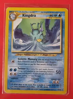 Kingdra - Neo Revelation #19 - English- carte Pokemon vintage rare - Image 1
