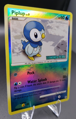 Pokemon TCG Piplup 93/130 - Burger King Promo Diamond & Pearl Reverse Holo Stamp - Image 2