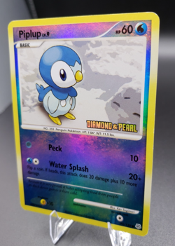 Pokemon TCG Piplup 93/130 - Burger King Promo Diamond & Pearl Reverse Holo Stamp - Image 3